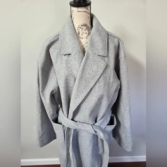 Gap Factory Light Gray Relaxed Topcoat In XXL - Picture 5 of 13